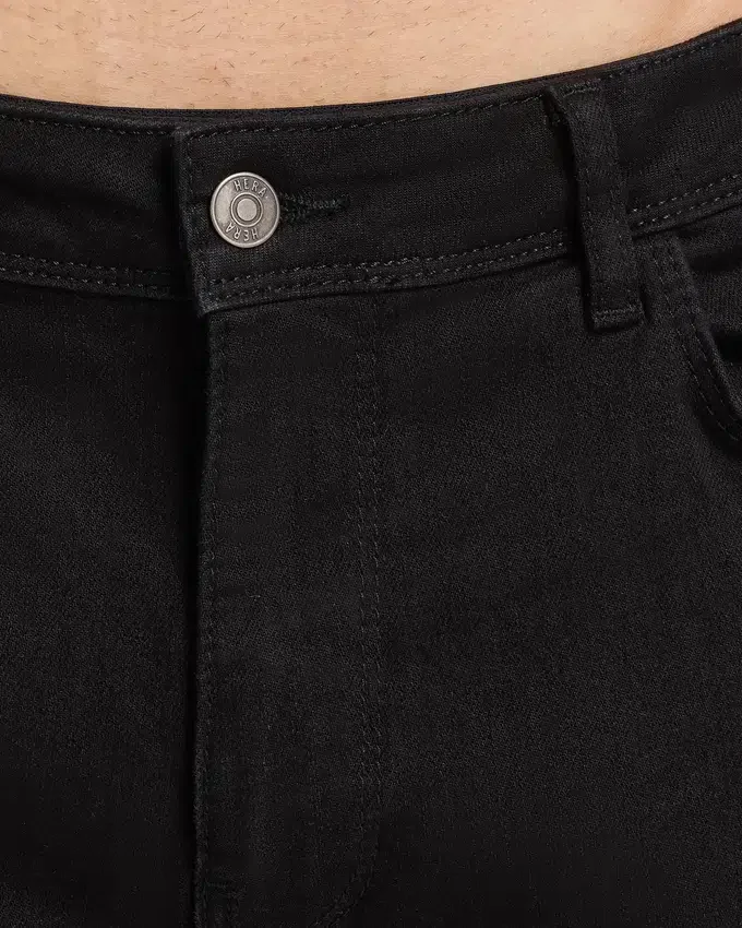 Jean de denim décontracté pour homme – noir Jean de denim décontracté pour homme – noir