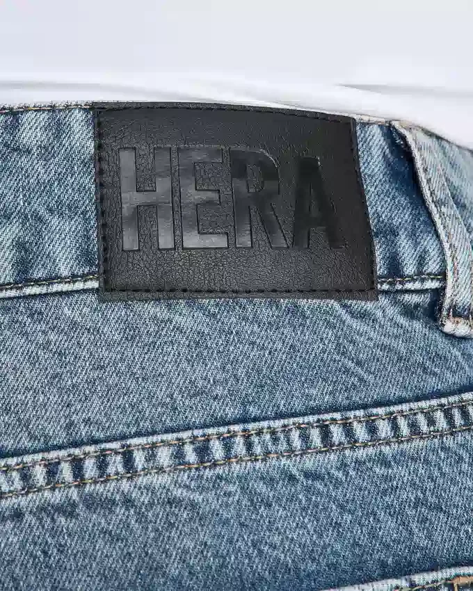 Jean « mom » pour femme – délavage moyen Jean « mom » pour femme – délavage moyen
