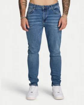 Jean slim pour homme – bleu moyen