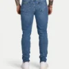 Jean slim pour homme – bleu moyen