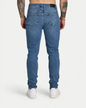 Jean slim pour homme – bleu moyen