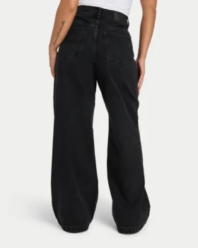 Jeans larges pour femme – noir