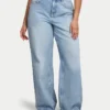 Jeans larges pour femmes – bleu clair Jeans larges pour femmes – bleu clair