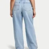 Jeans larges pour femmes – bleu clair Jeans larges pour femmes – bleu clair