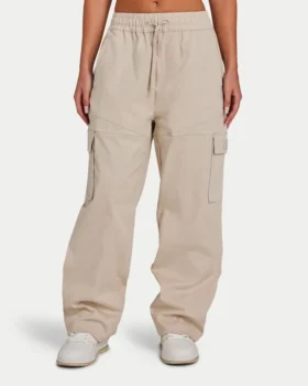Pantalon cargo femme – couleur avoine
