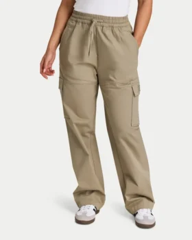 Pantalon cargo femme – gris-vert