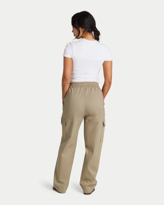 Pantalon cargo femme – gris-vert Pantalon cargo femme – gris-vert