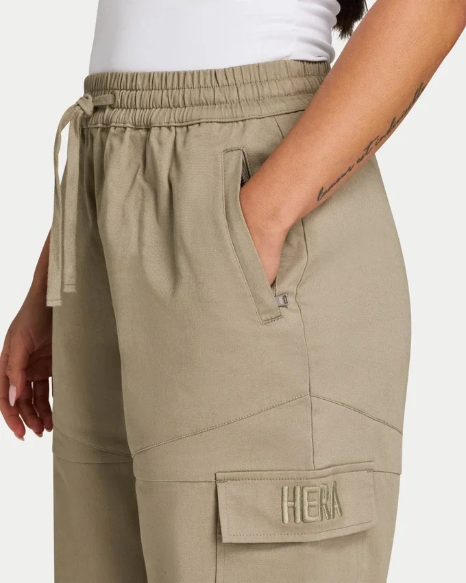 Pantalon cargo femme – gris-vert Pantalon cargo femme – gris-vert