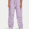 Pantalon cargo femme – lilas printanier