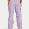Pantalon cargo femme – lilas printanier