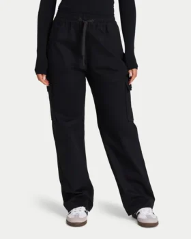Pantalon cargo femme – noir