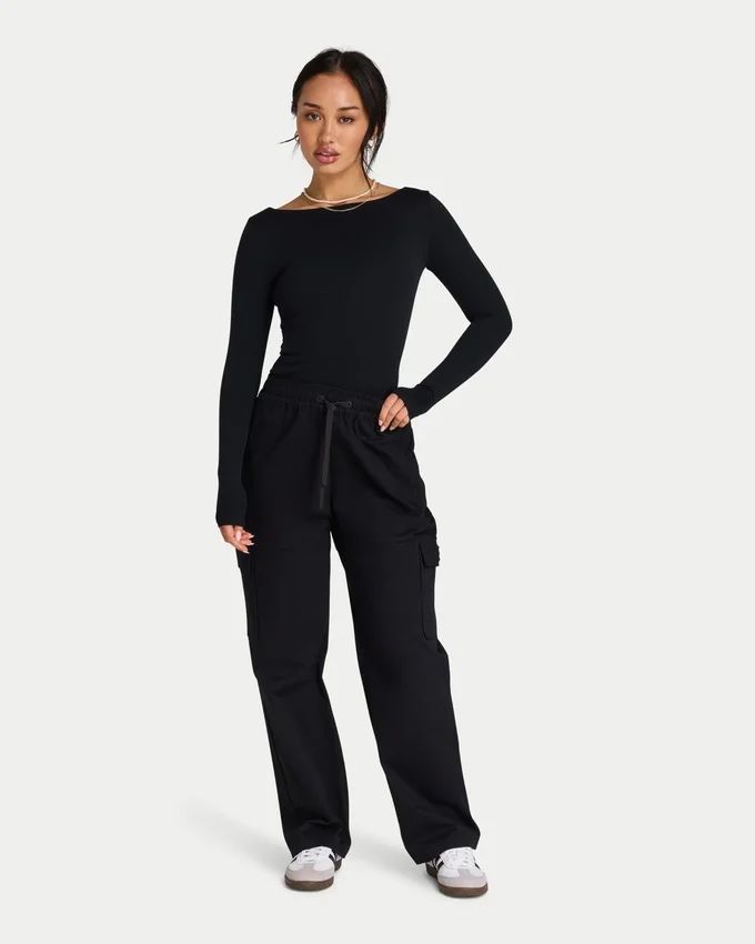 Pantalon cargo femme – noir Pantalon cargo femme – noir