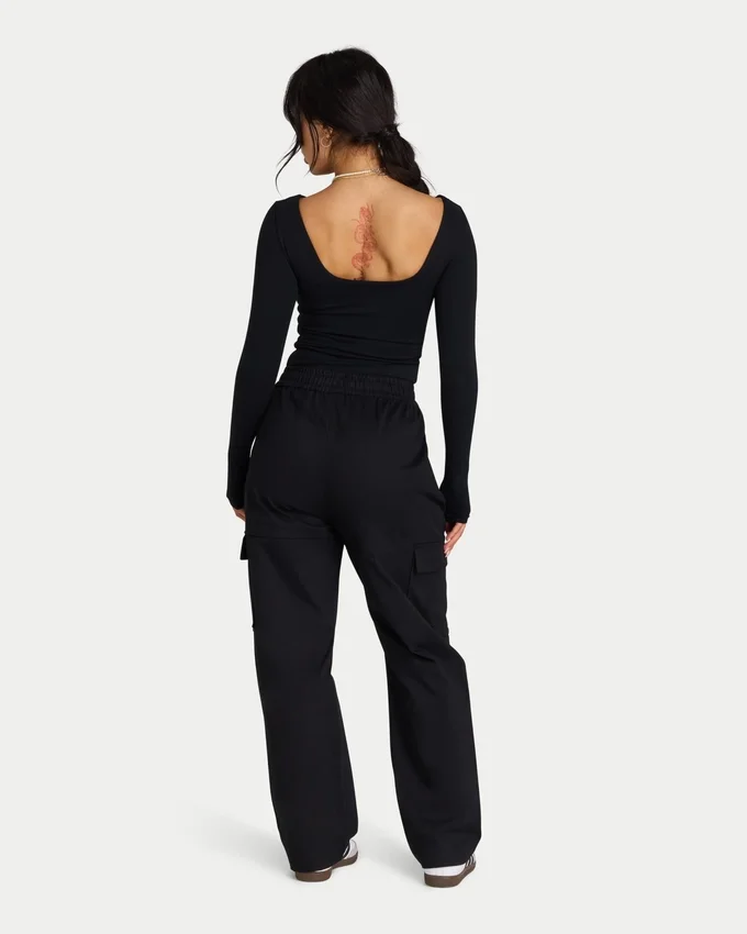 Pantalon cargo femme – noir Pantalon cargo femme – noir