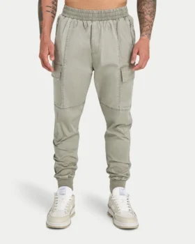 Pantalon cargo utilitaire pour homme – gris-vert