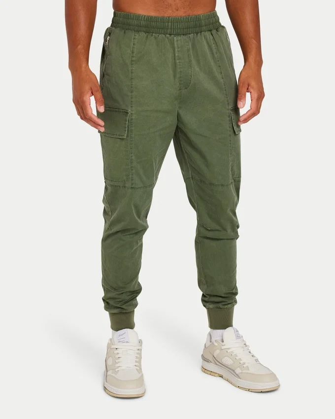 Pantalon cargo utilitaire pour homme – kaki foncé Pantalon cargo utilitaire pour homme – kaki foncé
