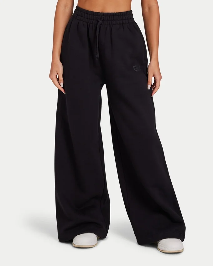 Pantalon de jogging à jambes larges pour femme « Collective » – noir Pantalon de jogging à jambes larges pour femme « Collective » – noir