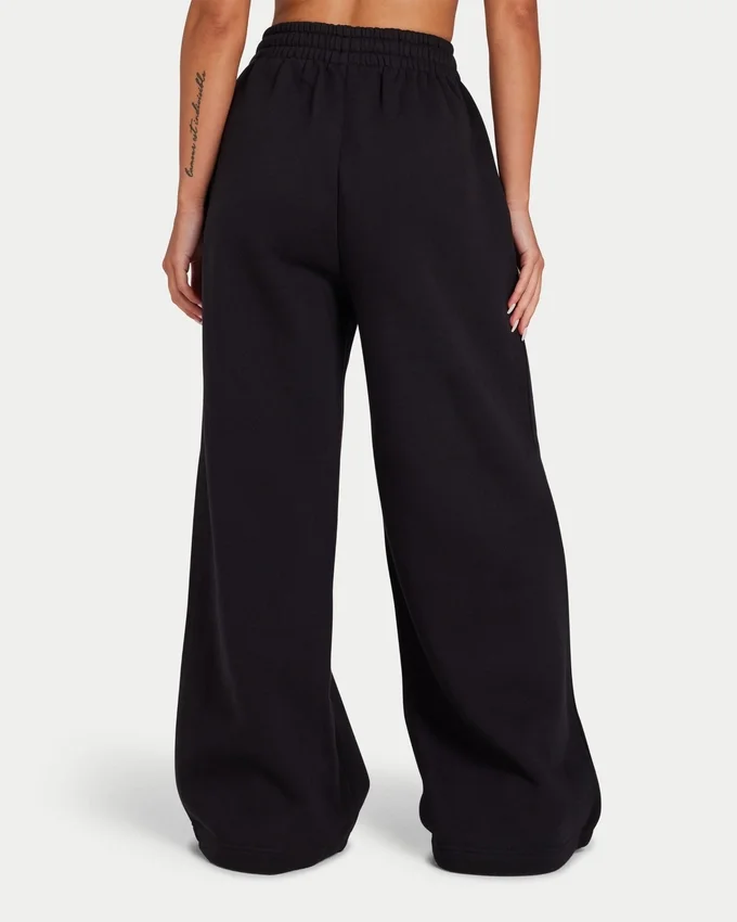 Pantalon de jogging à jambes larges pour femme « Collective » – noir Pantalon de jogging à jambes larges pour femme « Collective » – noir