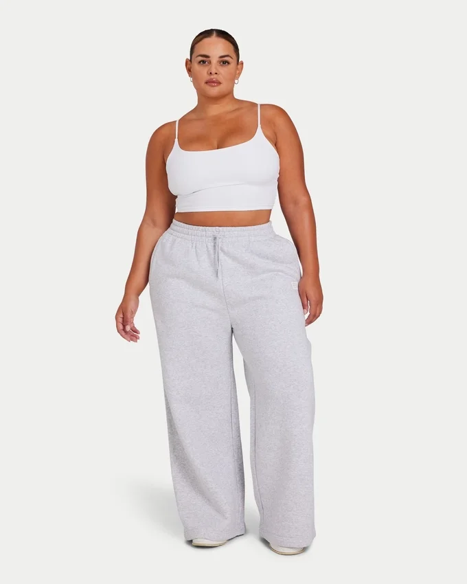 Pantalon de jogging large pour femme « Collective » – gris chiné Pantalon de jogging large pour femme « Collective » – gris chiné