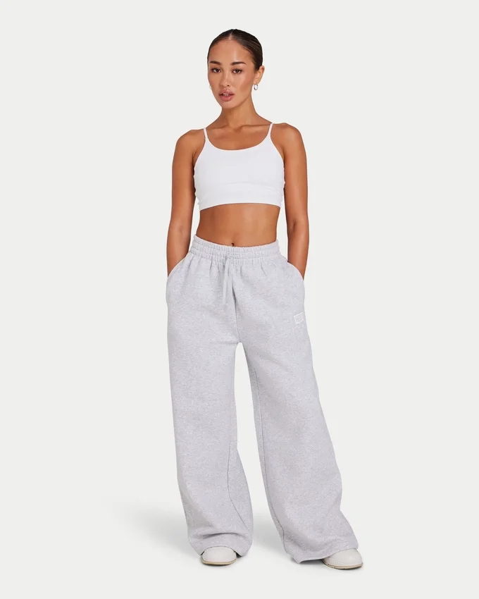 Pantalon de jogging large pour femme « Collective » – gris chiné Pantalon de jogging large pour femme « Collective » – gris chiné