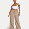 Pantalon de jogging large pour femme – moka Pantalon de jogging large pour femme – moka