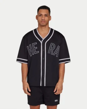 Pull-over en maille « Varsity » pour homme – noir