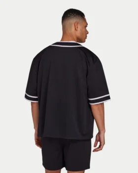 Pull-over en maille « Varsity » pour homme – noir