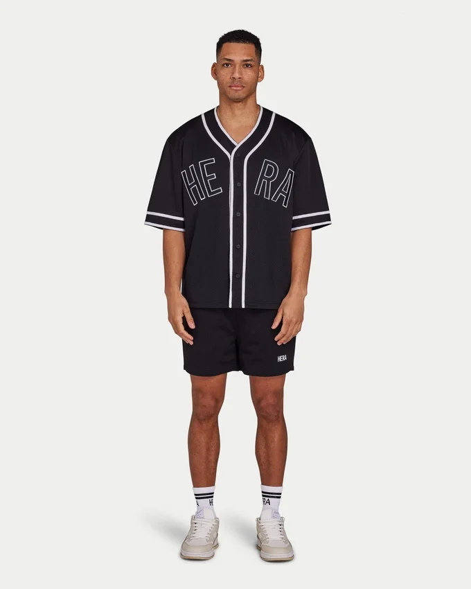 Pull-over en maille « Varsity » pour homme – noir Pull-over en maille « Varsity » pour homme – noir