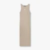 Robe midi Base Racer pour femme – gris-vert