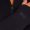 Robe midi à manches longues pour femme – noire Robe midi à manches longues pour femme – noire