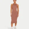 Robe midi Racer pour femme – marron gland Robe midi Racer pour femme – marron gland