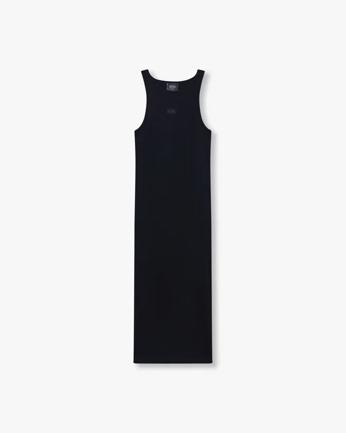 Robe midi Racer pour femme – noire Robe midi Racer pour femme – noire