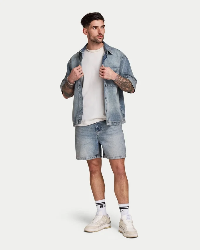 Short en denim décontracté pour homme Short en denim décontracté pour homme