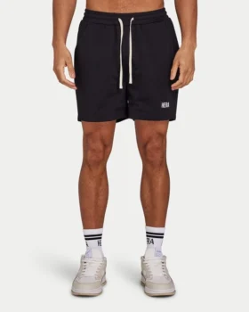 Shorts en maille pour homme – noir