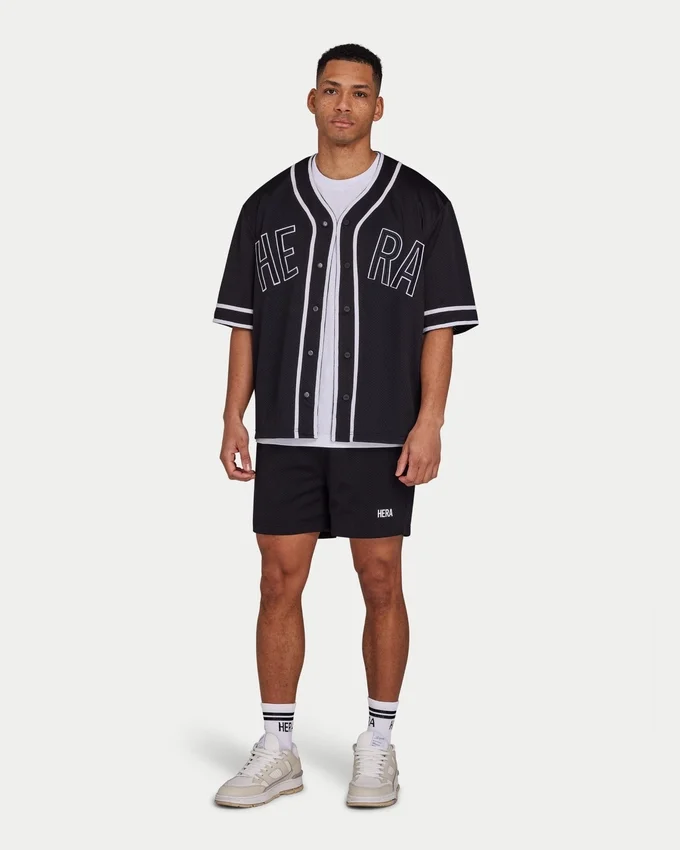 Shorts en maille pour homme – noir Shorts en maille pour homme – noir