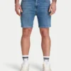 Shorts slim pour homme – bleu moyen Shorts slim pour homme – bleu moyen