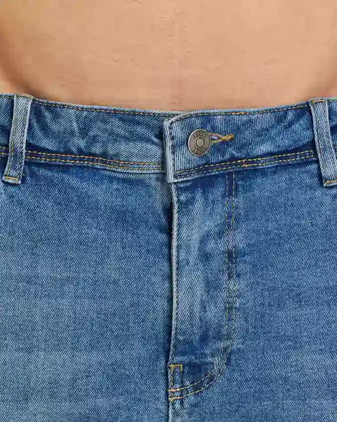 Shorts slim pour homme – bleu moyen Shorts slim pour homme – bleu moyen