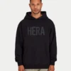 Sweat à capuche Label pour homme – noir Sweat à capuche Label pour homme – noir