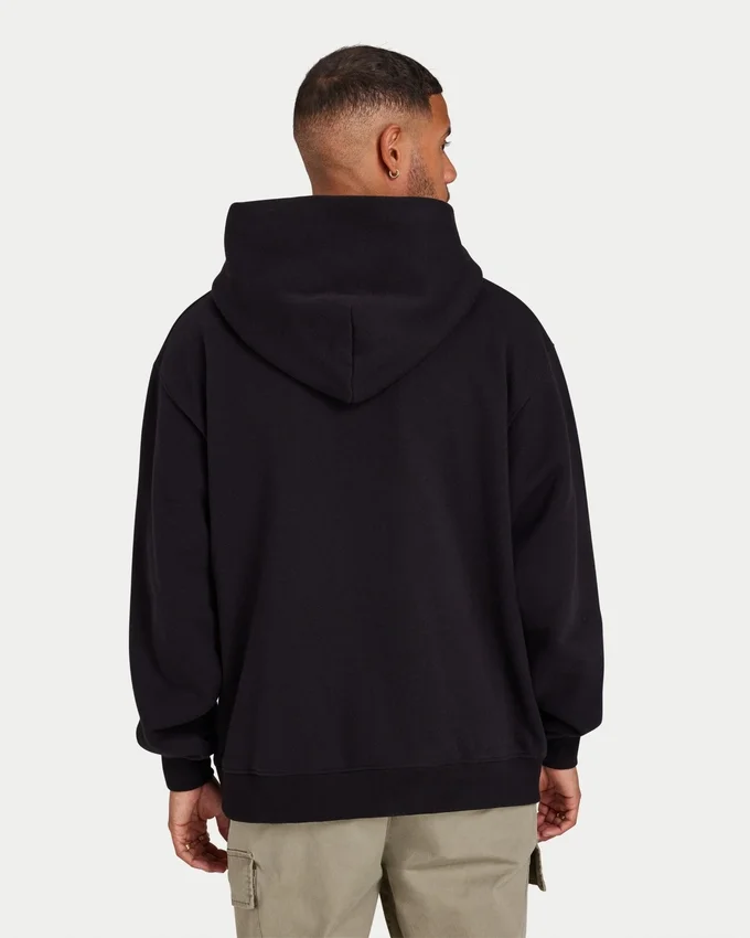 Sweat à capuche Label pour homme – noir Sweat à capuche Label pour homme – noir