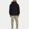 Sweat à capuche Label pour homme – noir Sweat à capuche Label pour homme – noir