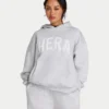 Sweat à capuche oversize 365 pour femme – gris chiné Sweat à capuche oversize 365 pour femme – gris chiné