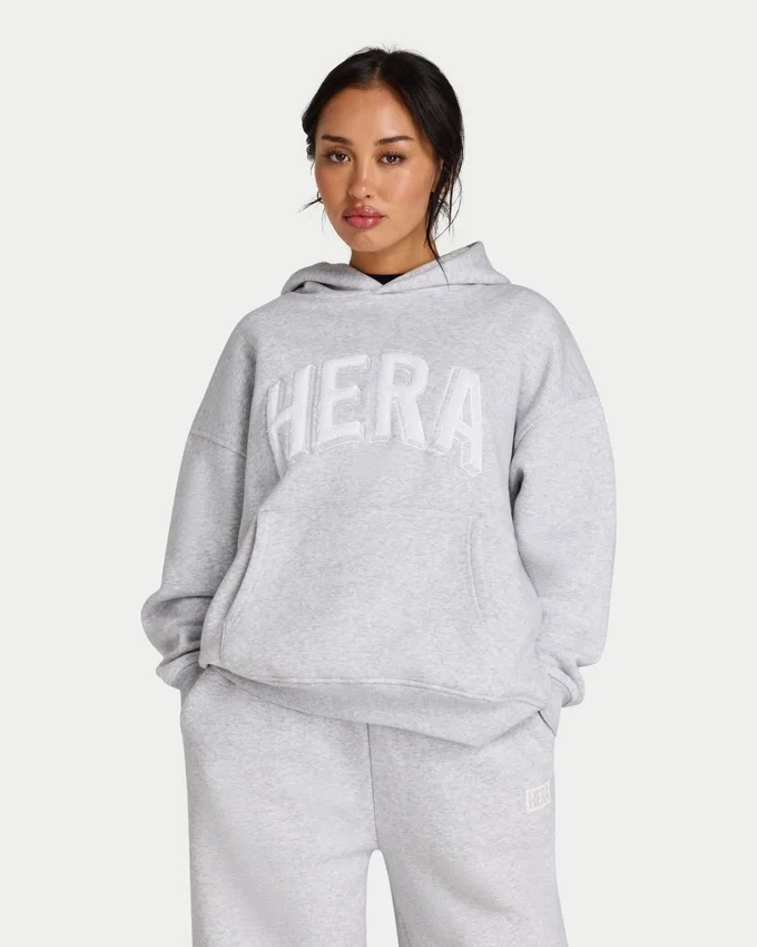 Sweat à capuche oversize 365 pour femme – gris chiné Sweat à capuche oversize 365 pour femme – gris chiné