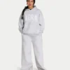 Sweat à capuche oversize 365 pour femme – gris chiné Sweat à capuche oversize 365 pour femme – gris chiné
