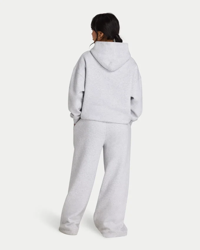 Sweat à capuche oversize 365 pour femme – gris chiné Sweat à capuche oversize 365 pour femme – gris chiné