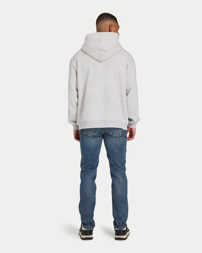 Sweat à capuche oversize « Collective » pour homme – gris chiné Sweat à capuche oversize « Collective » pour homme – gris chiné