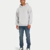 Sweat à capuche oversize « Collective » pour homme – gris chiné Sweat à capuche oversize « Collective » pour homme – gris chiné