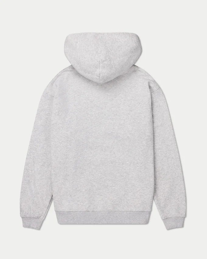 Sweat à capuche oversize « Collective » pour homme – gris chiné Sweat à capuche oversize « Collective » pour homme – gris chiné