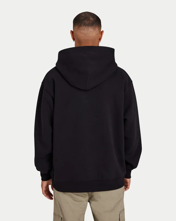 Sweat à capuche oversize « Collective » pour homme – noir Sweat à capuche oversize « Collective » pour homme – noir