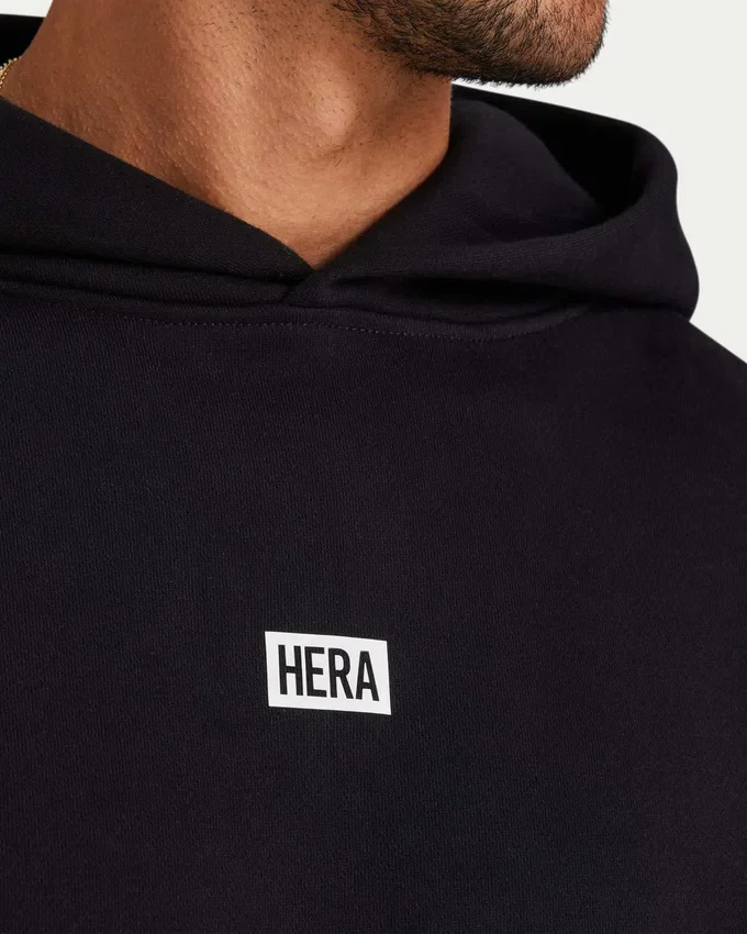 Sweat à capuche oversize « Collective » pour homme – noir Sweat à capuche oversize « Collective » pour homme – noir