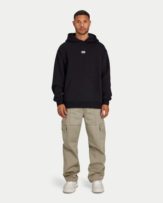 Sweat à capuche oversize « Collective » pour homme – noir Sweat à capuche oversize « Collective » pour homme – noir