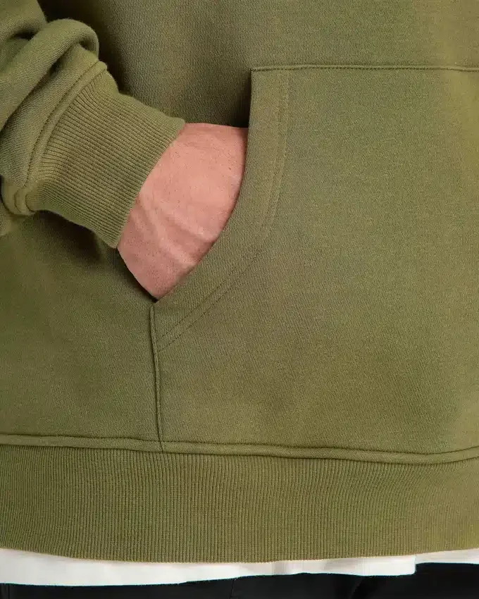 Sweat à capuche oversize « Collective » pour homme – vert olive Sweat à capuche oversize « Collective » pour homme – vert olive